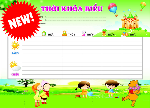 Thời khóa biểu mới nhất