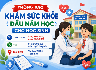 Khám sức khỏe cho học sinh đầu năm học 2026-2027