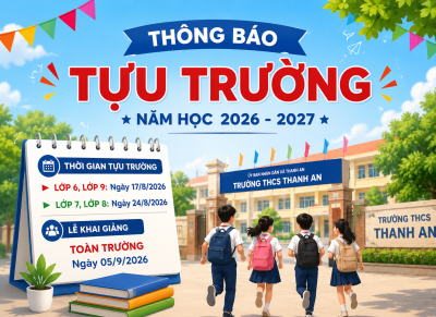 Thông báo tựu trường 2026-2027
